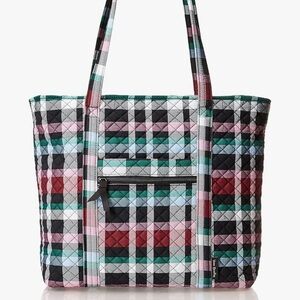 Vera Bradley Ribbons Plaid Large Tote NWT
